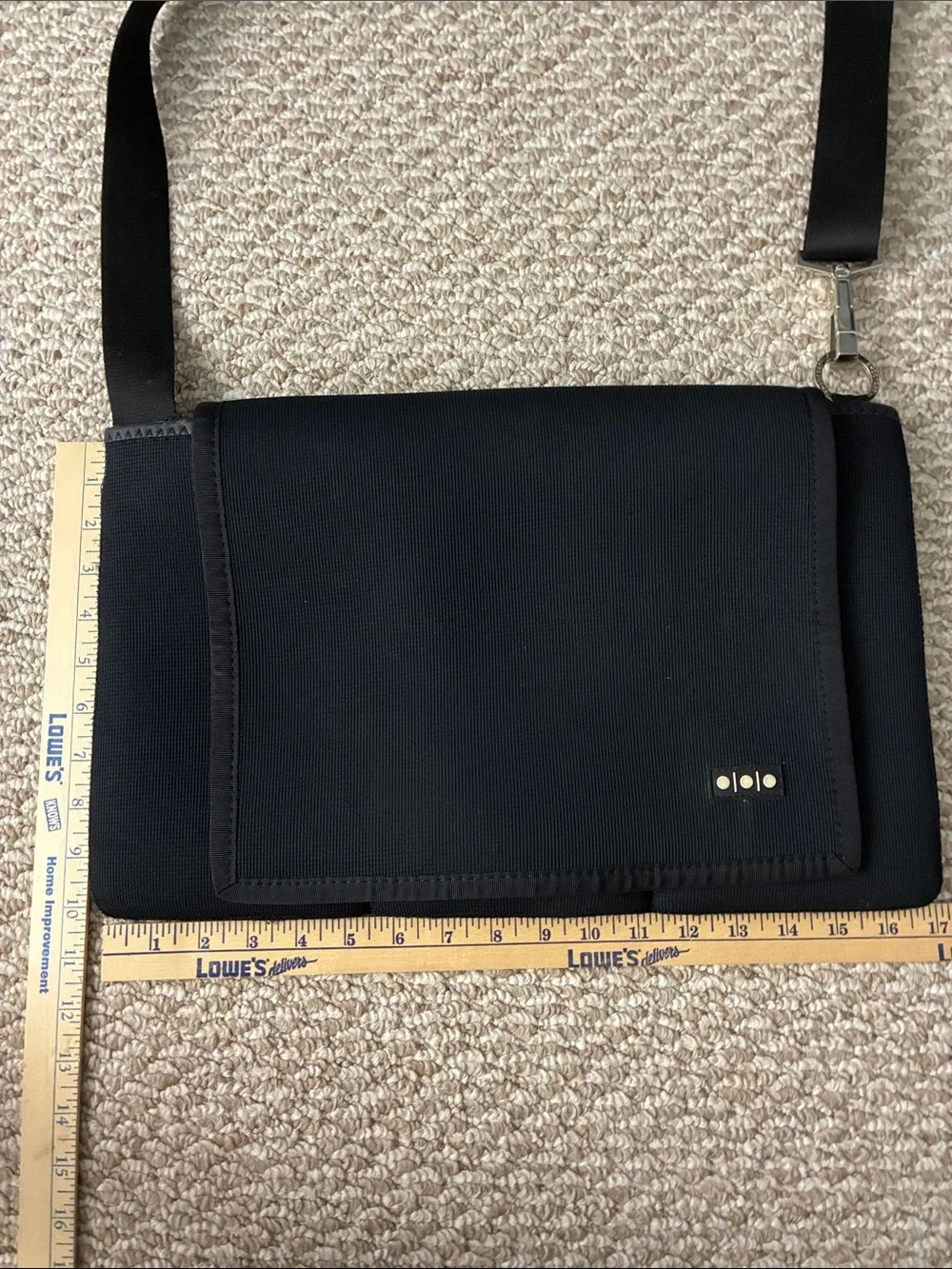 Shootsac Professional Camera Lens Crossbody Shoulder Bag Black Neoprene